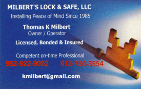 Milbert Lock and Safe